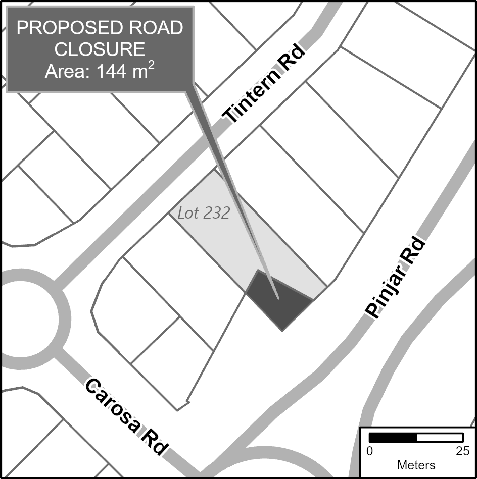 Proposed Road Closure (PERMANENT): Portion of unconstructed road reserve at Pinjar Road, Ashby