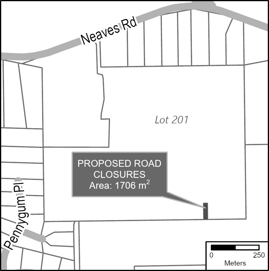 Proposed Road Closure (PERMANENT): Portion of unconstructed road reserve at   Lot 201 Neaves Road, Mariginiup 